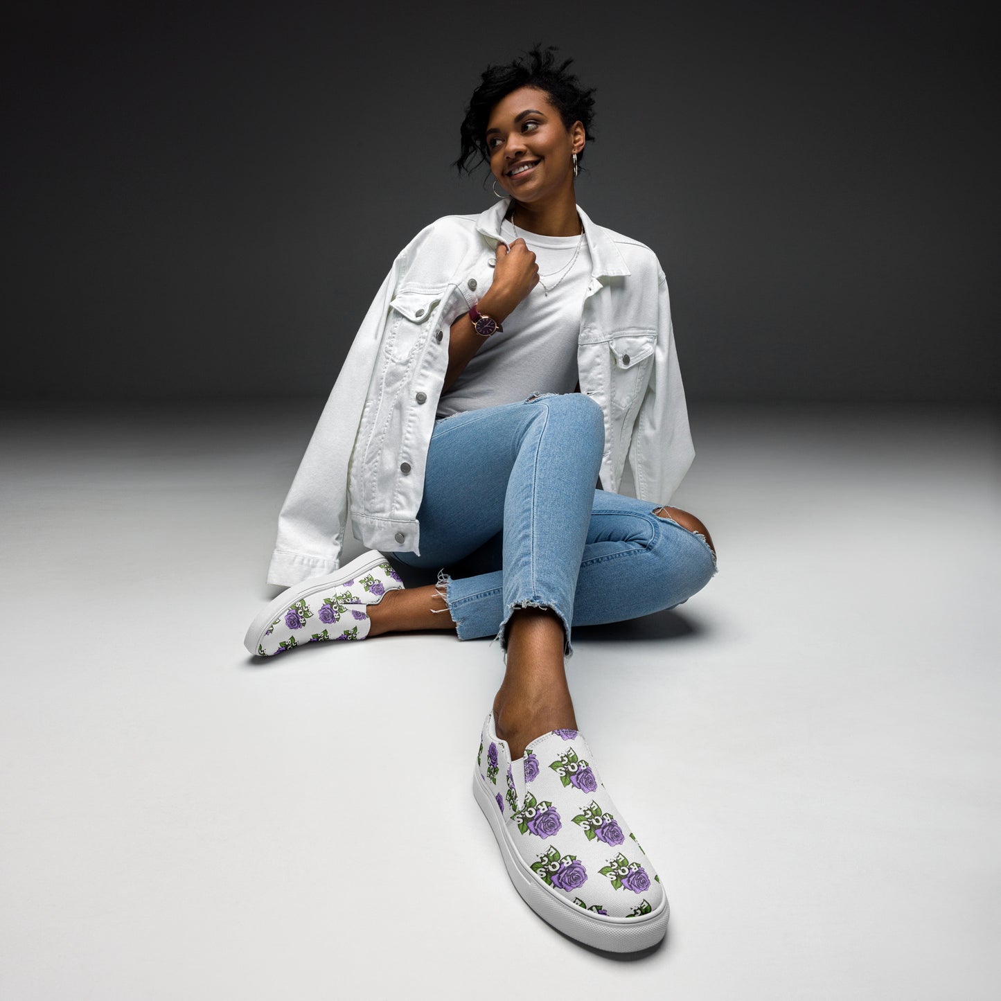 Roses Signature Lavender Women’s Slip-On Shoes