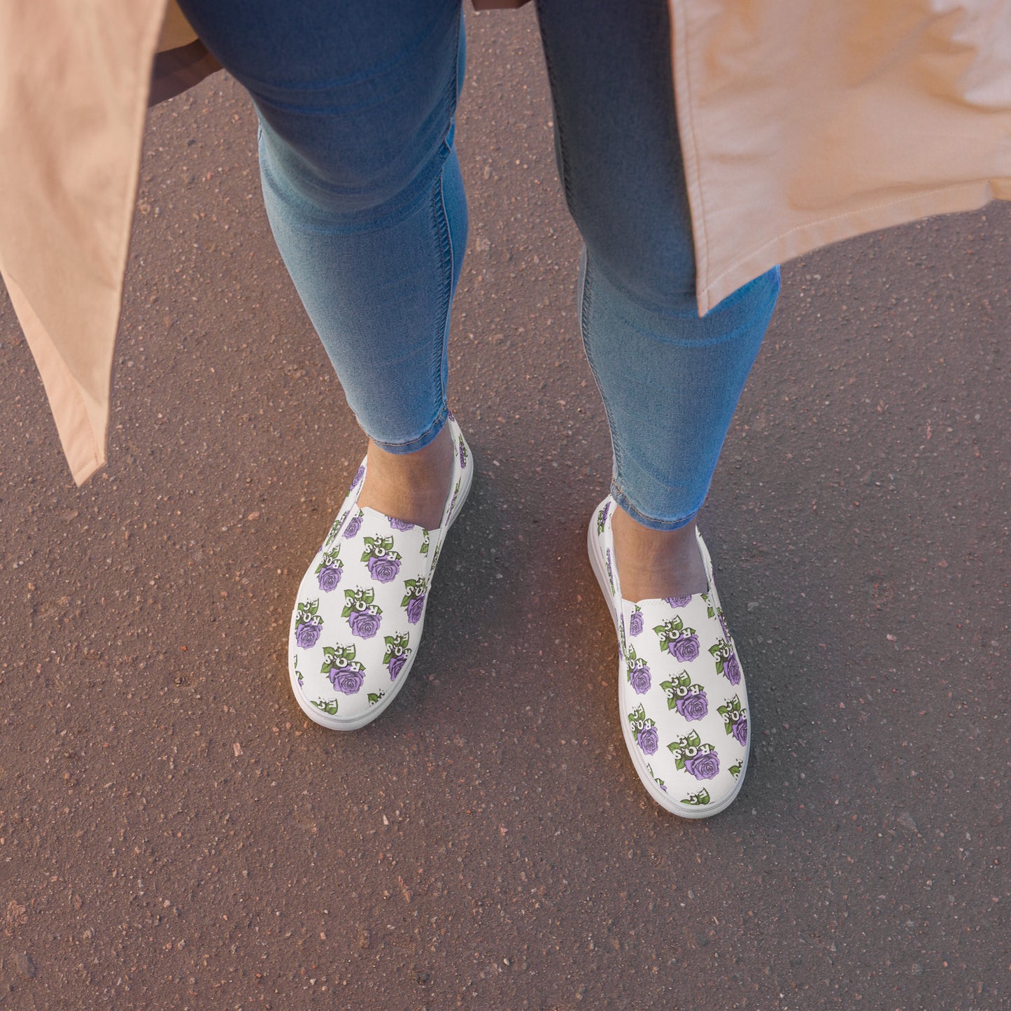 Roses Signature Lavender Women’s Slip-On Shoes